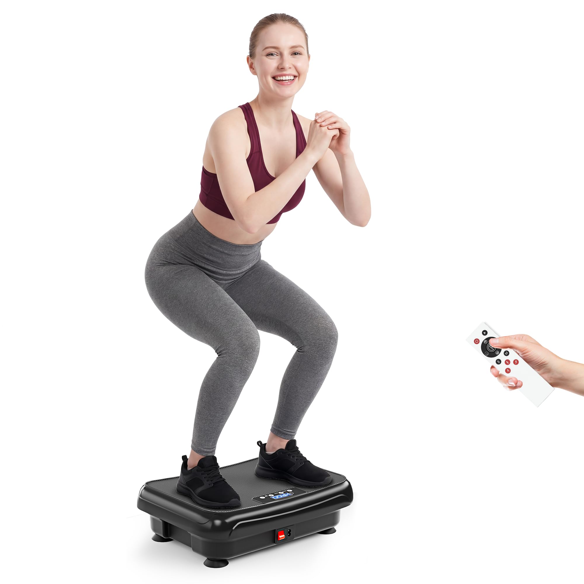 Photo 1 of *** NO REMOTE CONTROL *** TISSCARE Vibration Plate Exercise Machine Mini Vibrating Plates for Lymphatic Drainage and Weight Loss, 400Lbs Capacity Full Body Power Shake Workout Platform for Home Cardio Fitness