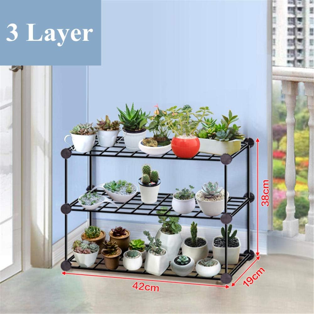 Hogar Hierro Forjado Soporte De Plantas Multicapa Estante Suculento