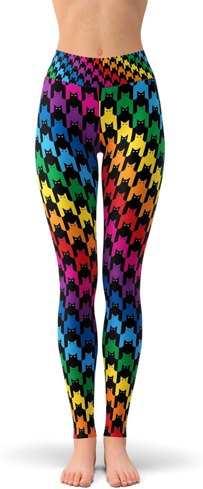 rainbow yoga leggings