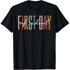 Funny First Day of School Teacher Girls Back to School Women T-Shirt