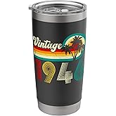 Vintage Born In 1946 Retro 80th Birthday Gifts 80 Years Old Stainless Steel Insulated Tumbler