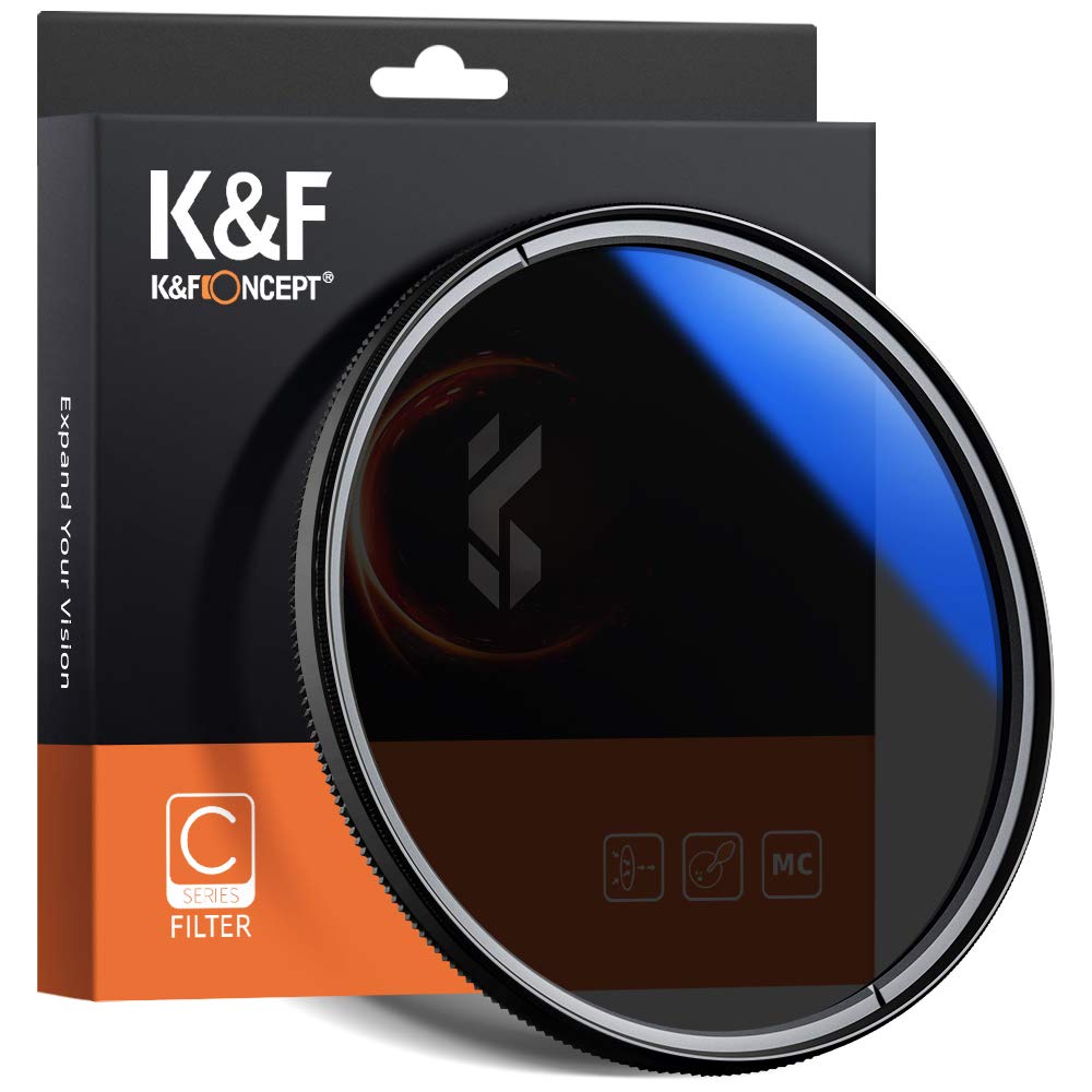 K&F Concept HMC CPL Digital Slim Cicular Polarizer Filter for Canon Nikon Sony (77mm)