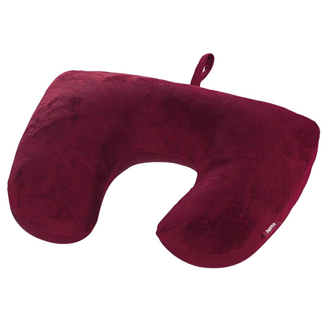 Hama 2in1 Microbead Travel Pillow, Berry