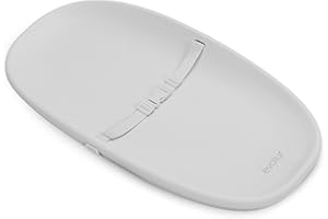 Evolur Eva Baby Changing Pad in Light Gray, Soft, Lightweight and Portable Changing Pad, Fits All Changing Table, Waterproof Firm Padding