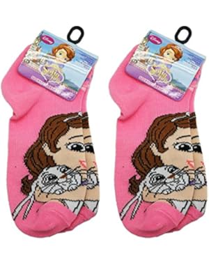 2 Pair Light Pink Sofia the First Socks (Size 6-8)