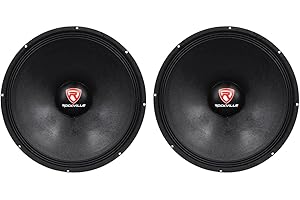 2 Rockville RVP18W8 2400w 18" Pro Subwoofers 8-Ohm Raw Sub Woofers 90 Oz Magnets