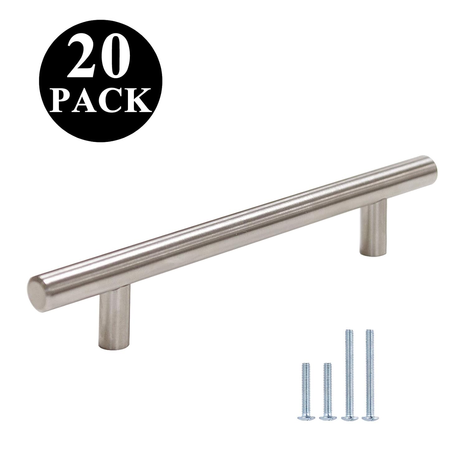 Best probrico kitchen cabinet pulls brushed nickel t bar stainless steel door knobs
