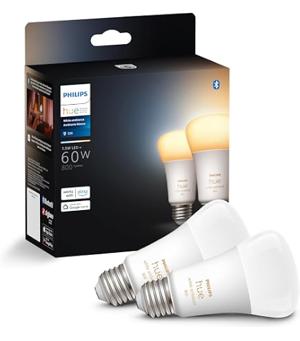 Philips Hue 3 Smart Bulb 60W White Ambiance with Smart Button
