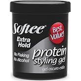 Softee Protein Styling Gel - Extra Hold, Alcohol-Free Black 15 oz.