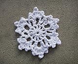 Crochet Snowflake Homemade Christmas Ornaments Decorating Idea (7 pcs)