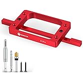 3-1/2" Fixed Size Door Hinge Jig for Door and Jamb, Aluminum Alloy Door Hinge Template Kit for Router, Mortise Jig Fits 3.5 i