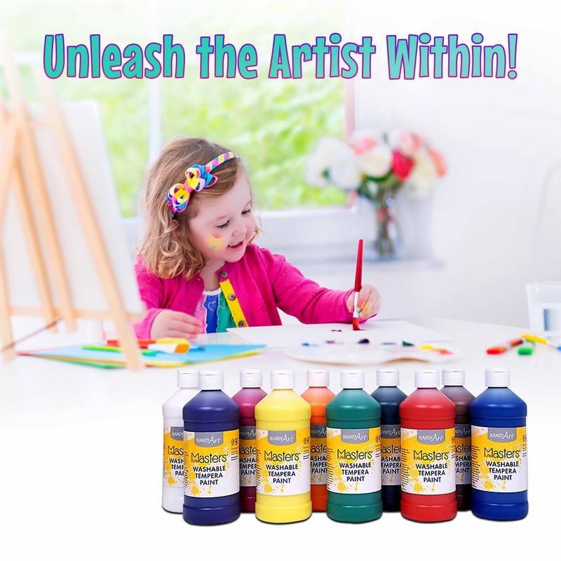 Washable Paint for Kids 10Pack Washable Tempera Paints NonToxic