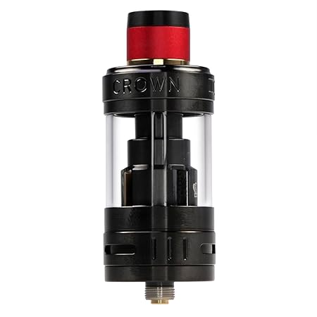 Uwell Crown 3 Clearomizer 5 ml, Durchmesser 25 mm, Riccardo Verdampfer für e-Zigarette, schwarz