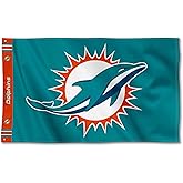 Miami Dolphins Printed Header 3x5 Foot Banner Flag