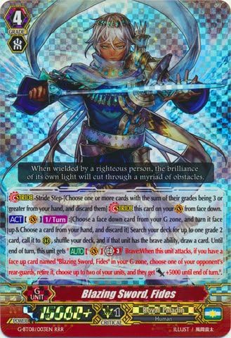 Blazing Sword, Fides (G-BT08/003) - G Booster Set 8: Absolute Judgment