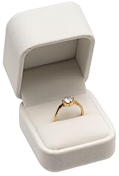 Giftop Velvet Single Ring Box Case Holder for