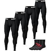Mens Thermal Underwear Pants Long Johns Fleece Lined Warm Base Legging Layer Bottoms Cold Weather Clothing Gear