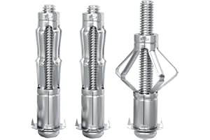 YZTONGPAO 30 pcs Molly Bolts, Metal Drywall Anchors, Heavy Duty Zinc Plated Steel Molly Bolt (M6-52)