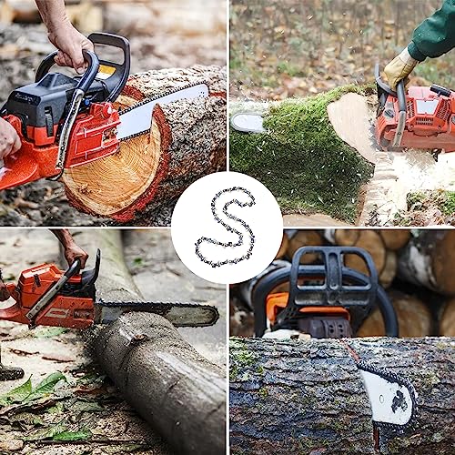 Lot De 2 Chaînes De Tronçonneuse 25 Cm - Pas 3/8" - 40 Maillons - Épaisseur 1,1 Mm - Compatibles Einhell, Husqvarna, Makita