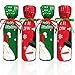 SHAN RUI 4pcs Wine Bottle Cover Decoration Cover Bags Christmas Table Decoration for Christmas Party Dinner Decoration Gift