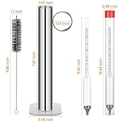 EIHFHIE Maple Syrup Hydrometer Test Cup Kit, High