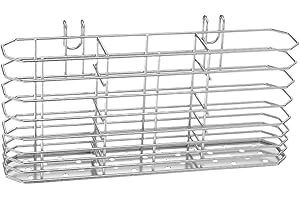 Cutlery Organizer - Stainless Steel Silverware Holder, Flatware Drying Rack | Fork Spoon Knife Drainer for Kitchen Countertop