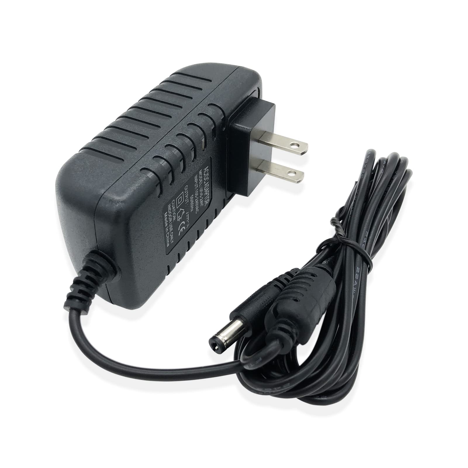 Mamaroo Replacement Power Cord - 12V AC Adapter fit for 4moms Mamaroo RockaRoo Baby Swing, 6.6 ft Charger Cable (Black)