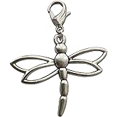 WYGUYO 2pcs Dragonfly Clip on Charm, Dragonfly Zipper Pull, Insect Jewelry