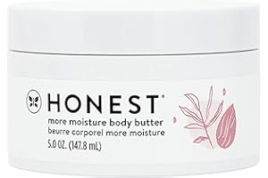 The Honest Company More Moisture Body Butter | Moisturizing Cream for Dry Skin | Vegan + Hypoallergenic | Shea Butter + Nourishing Oils | 5 oz