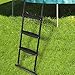 Gardenature Trampoline Ladder, 3-Steps with Horizontal Wide Steps,Universal Hook,Trampoline Stairs, Trampoline Accessories for Kids,Black