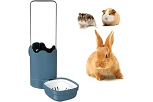 TOKAYIFE Pet Water Bottle for Cage Crate 17oz Rabbit Water Bottles Non-Drip Automatic Kettle Small Animal Water Bottle for Bunny Chinchilla Hedgehog Squirrel Ferret (Blue)