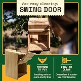 WildYard Cedar Owl Box Nest Box with Camera Slot Easy Hang Clean Access view 4
