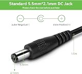 Lighting EVER 12V 2A Power Supply Adapter UK Plug 24W DC 100-240V 5.5x2.1mm LED view 4