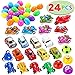 JOYIN 24 Pcs Easter Eggs Filled with Toy Cars, 2.25