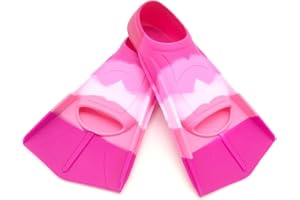 Fadgesy Swimming Training Fins,Comfortable Silicone Flippers for Swimming and Diving,Size Suitable Kids Girls Boys Adult