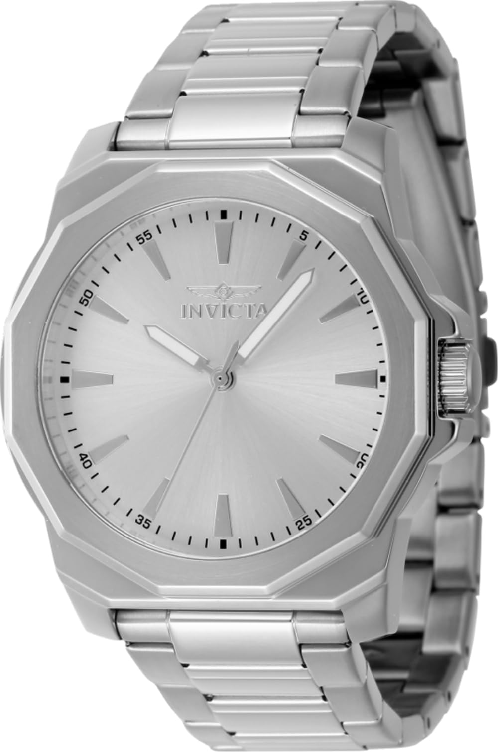 Invicta Men’s Speedway 42mm Stainless Steel Quartz Watch, Silver (Model: 46832)