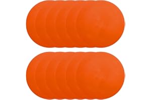 PATIKIL Spot Markers, Non-Slip Floor Dots Agility Markers Flat Field Cones Poly Dot with Hole for Gym PE