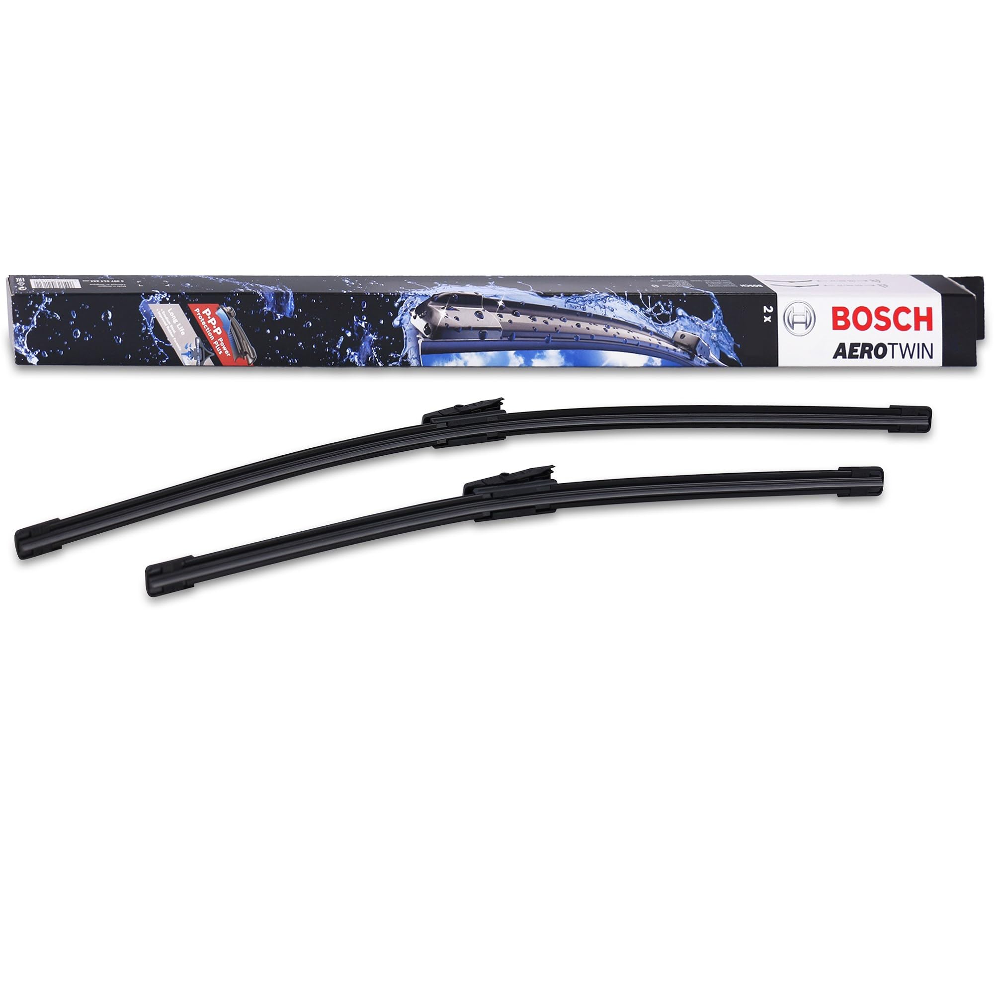 Bosch Wiper Blade Aerotwin AM467S, Length: 650mm/475mm – Set of Front Wiper Blades - Only for Left-Hand Drive (EU)