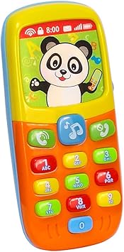 Kiditos Baby Plastic Early Educational Learning Electric Mobile Phone Toy (Multicolour)