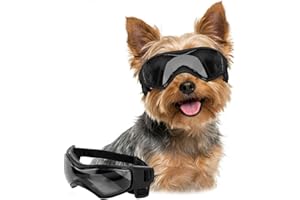 LESYPET Extra Small Dog Goggles, UV Protection Dog Sunglasses for Cats Puppy, Windproof Eye Protection Puppy Sunglasses for O