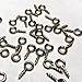 Moxx Small Silver Tone Eye Screw Eye Bail Finding 8mm 50-pack by Moxx