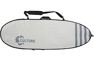 Culture Supply Surfboard Board Bags | Sizes 6'0~10'0 | Durable, fin zippers, storage pockets