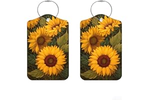 2 Pack Paw Print Luggage Tag 2.83 x 4.53 inch Cute Multicolor Animal Pattern Suitcase ID Label Pet Lover Decorative Travel Ac