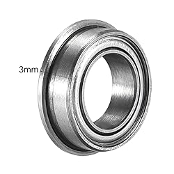 uxcell MF106ZZ Flanged Ball Bearing 6x10x3mm Double