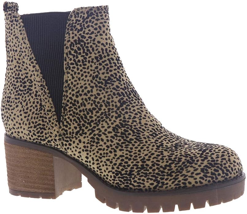 mia jody ribbed block heel chelsea boot