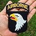 101st Airborne Divisions Screaming Eagle Army Military United States Team Jacket Uniform Patch Sew Iron on Embroidered Badge Sign Costume for Collection with By Botan