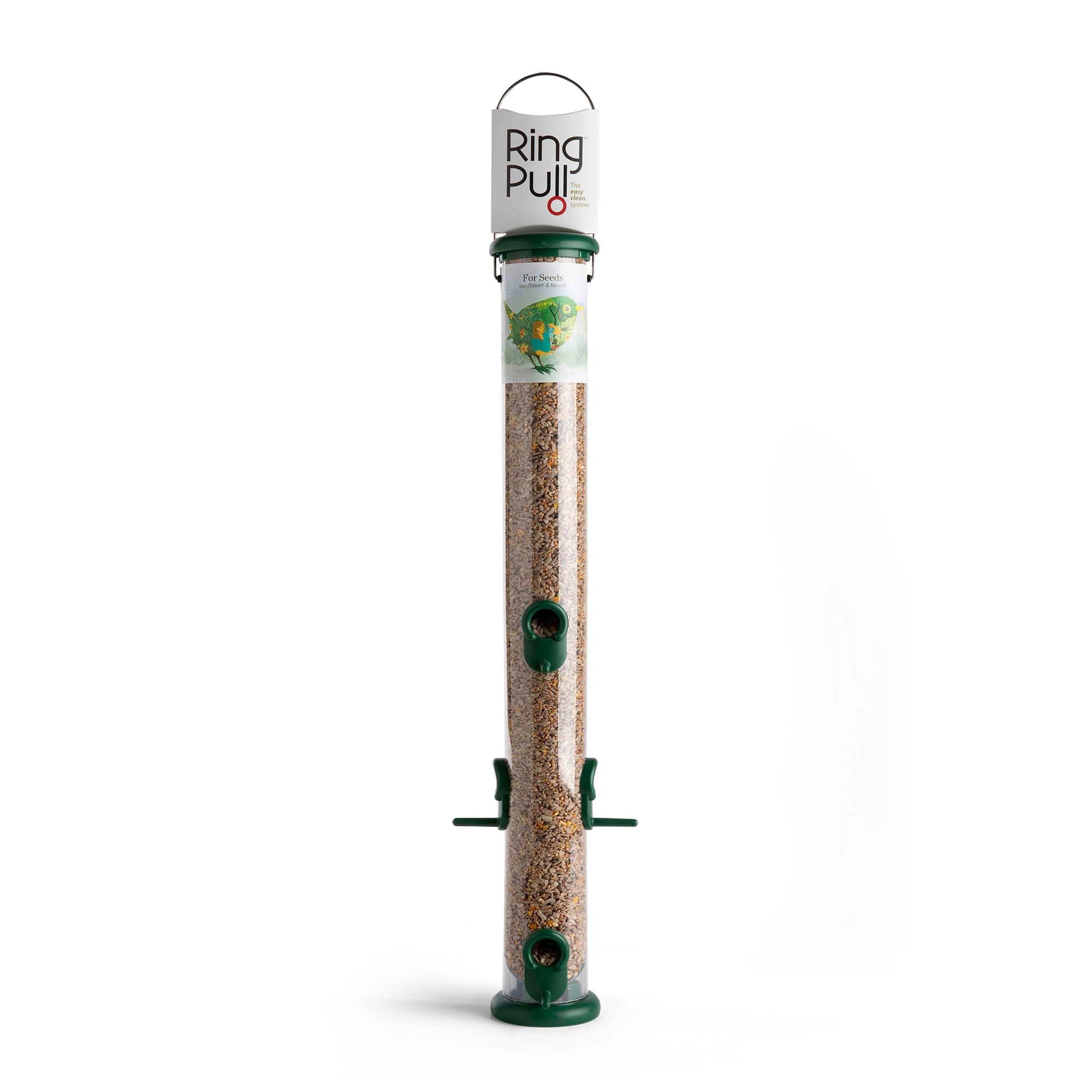 Ring-Pull TO-S3G Large Bird Feeder for Seeds - Green