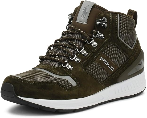 olive green trainers mens
