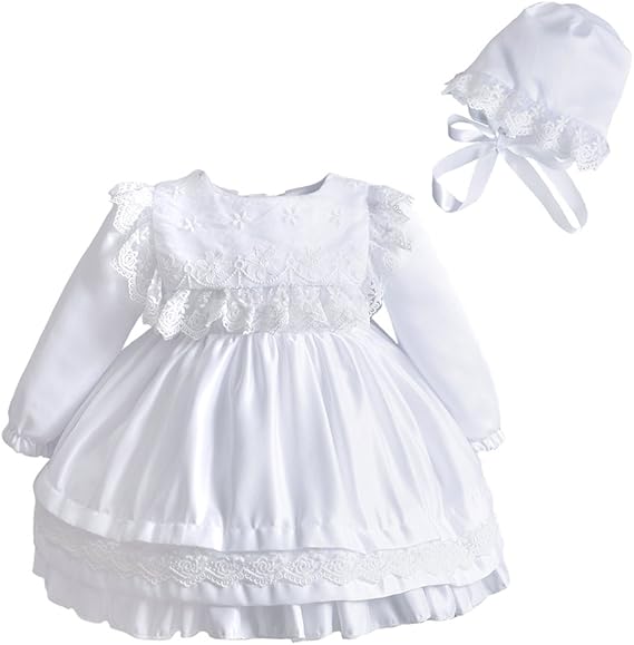 long sleeve baptism gown