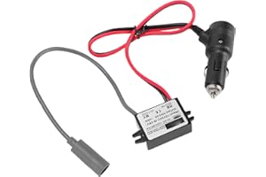 TIKATARER Input DC Step Up Converter, Power Cable with Cigarette Lighter Plug, 3.5A 12V 24V to 30V Power Converter, 16 AWG IP